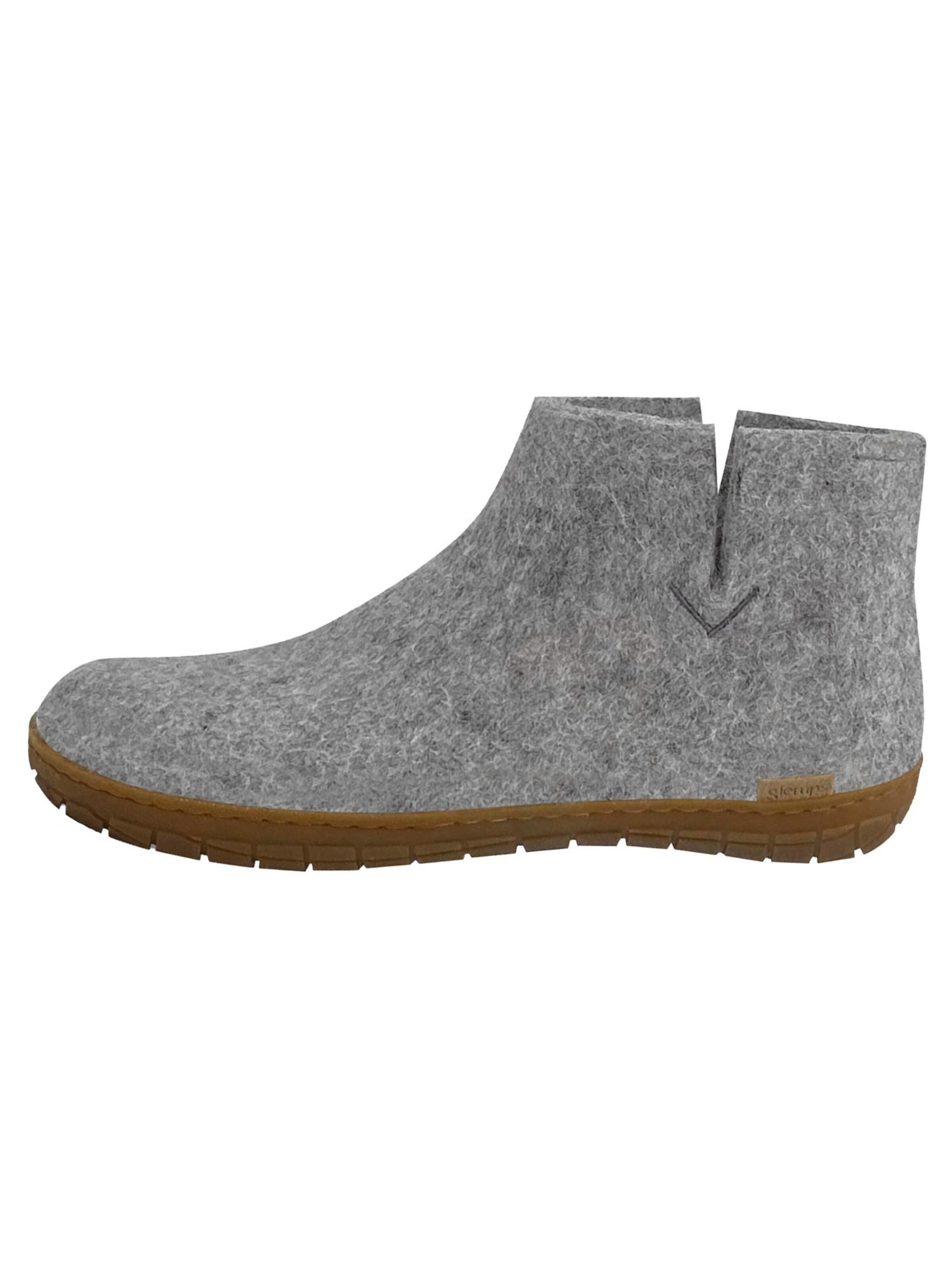 Glerups Mules 'Honey' in Grey: front