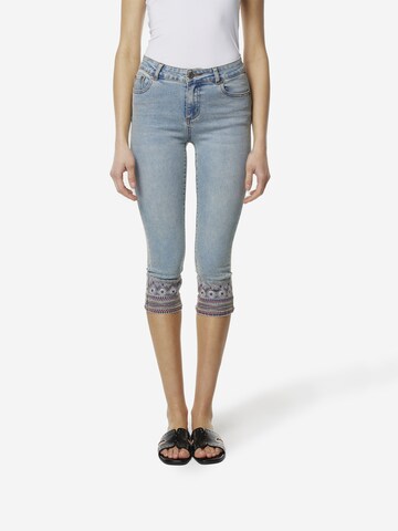 KOROSHI Slimfit Džíny – modrá: přední strana