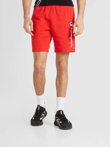 Champion Authentic Athletic Apparel Normální Kalhoty – červená: přední strana