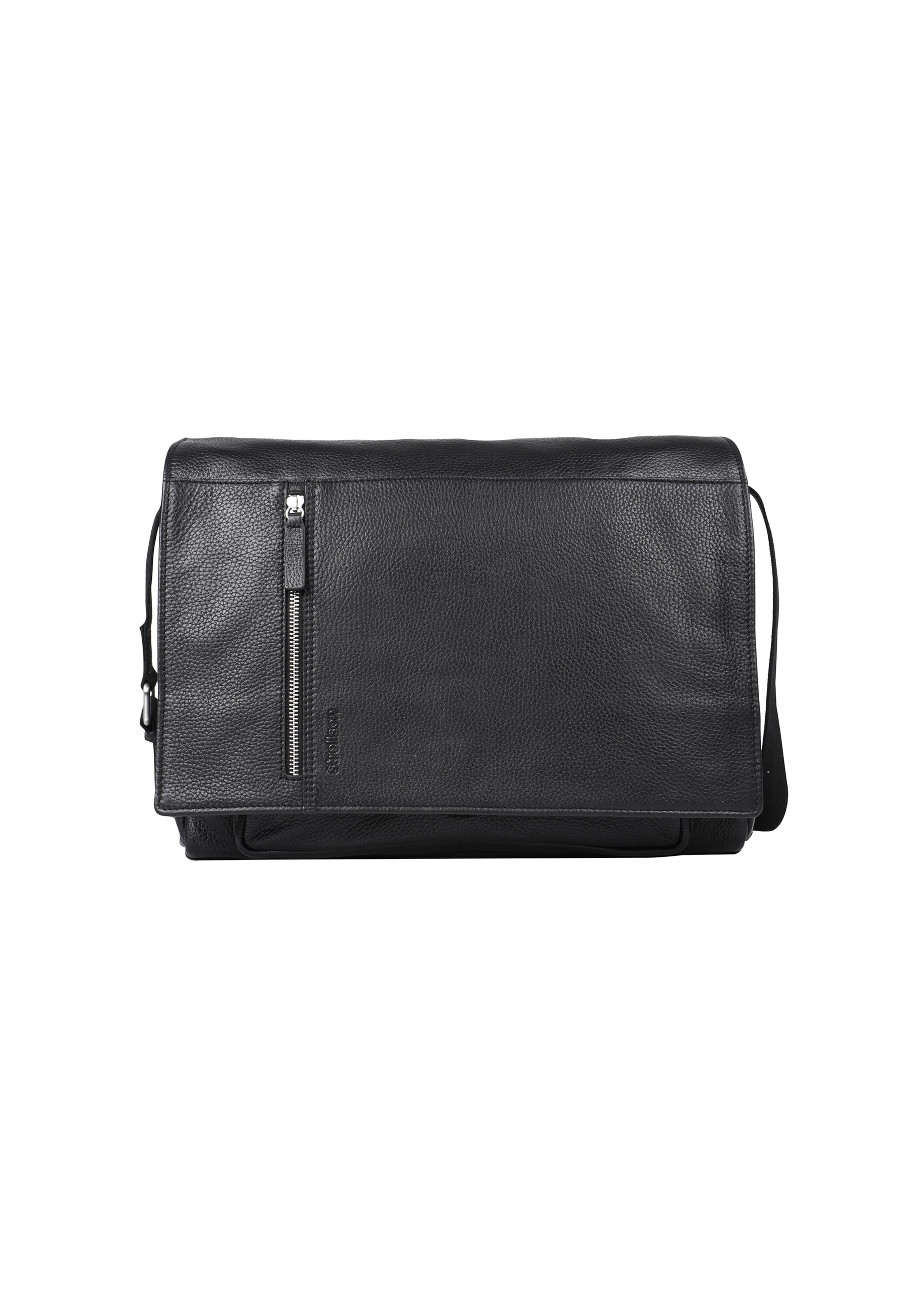 STRELLSON Umhängetasche 'Kennington Jeremy' in Schwarz: Vorderseite