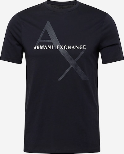ARMANI EXCHANGE T-Shirt en bleu nuit / blanc, Vue avec produit