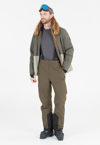 Whistler Regular Workout Pants 'Drizzle' in Brown