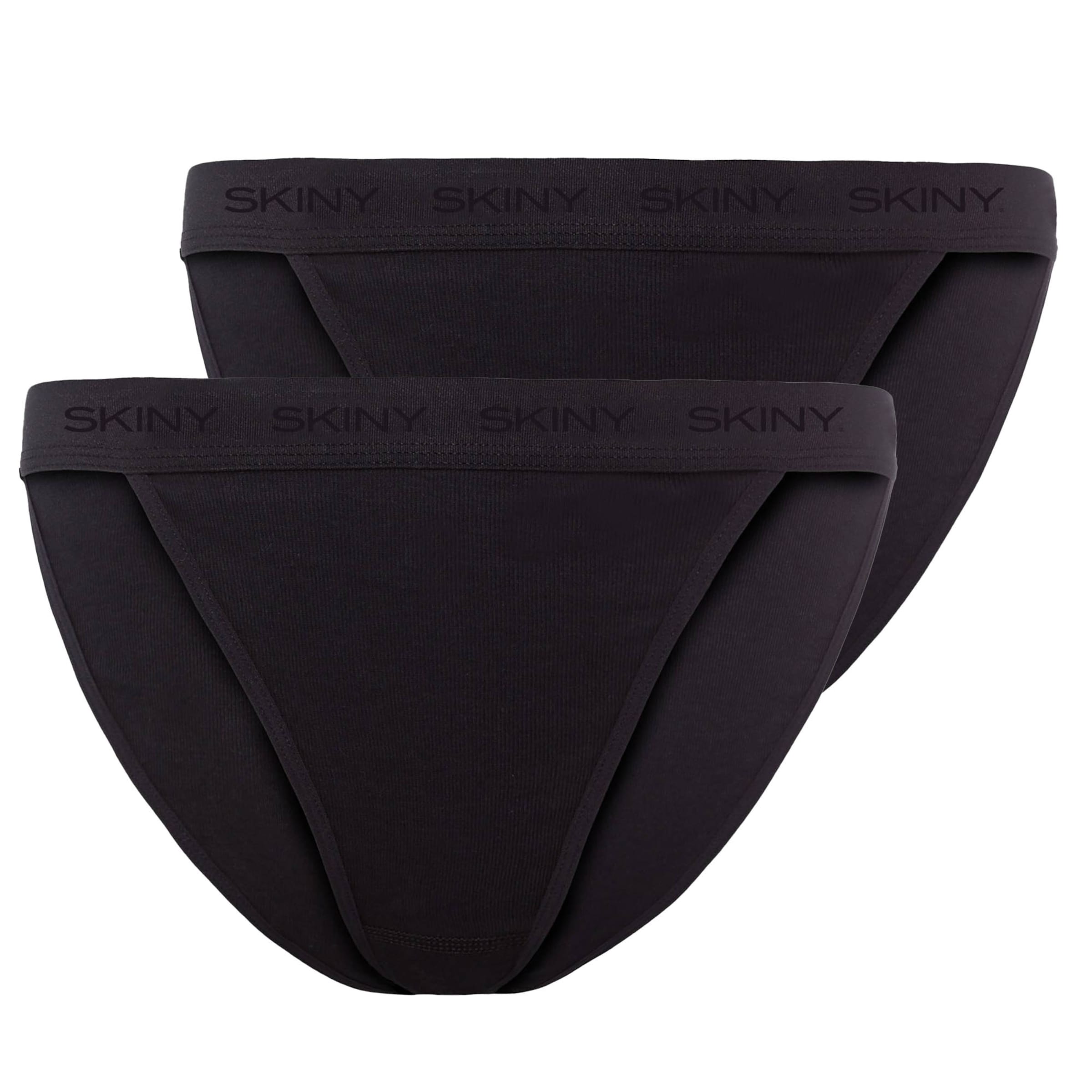 Skiny Slip in Black: front