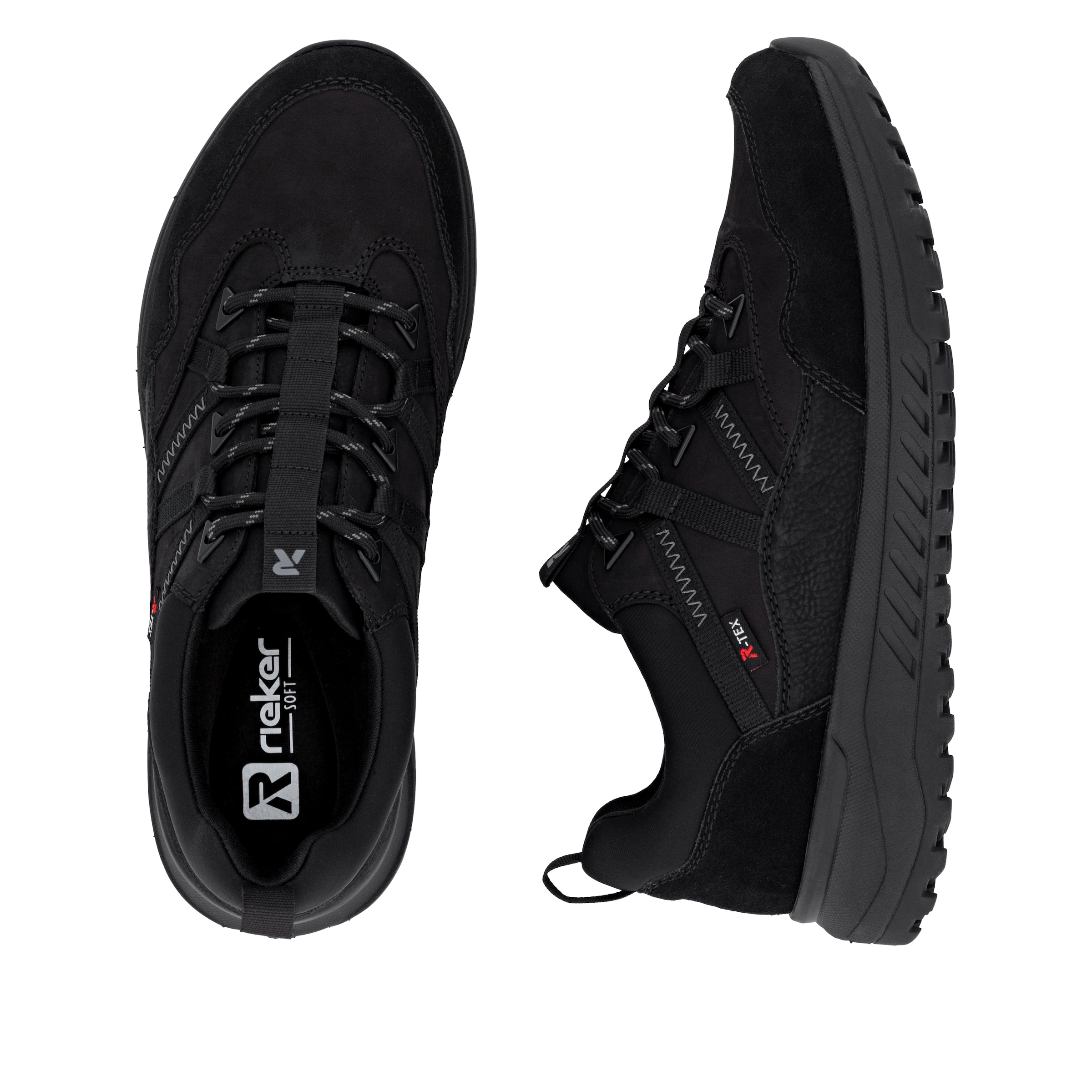 Baskets basses Rieker en noir