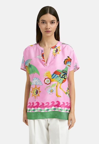 Milano Italy Blouse in Pink: front