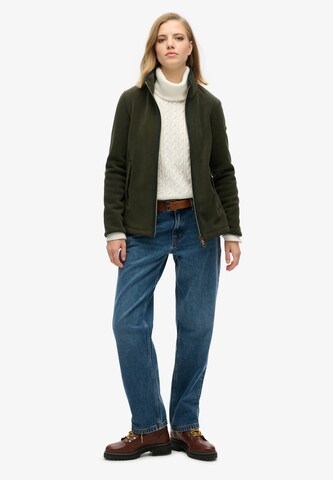 Superdry Fleece jas 'Estate' in Groen