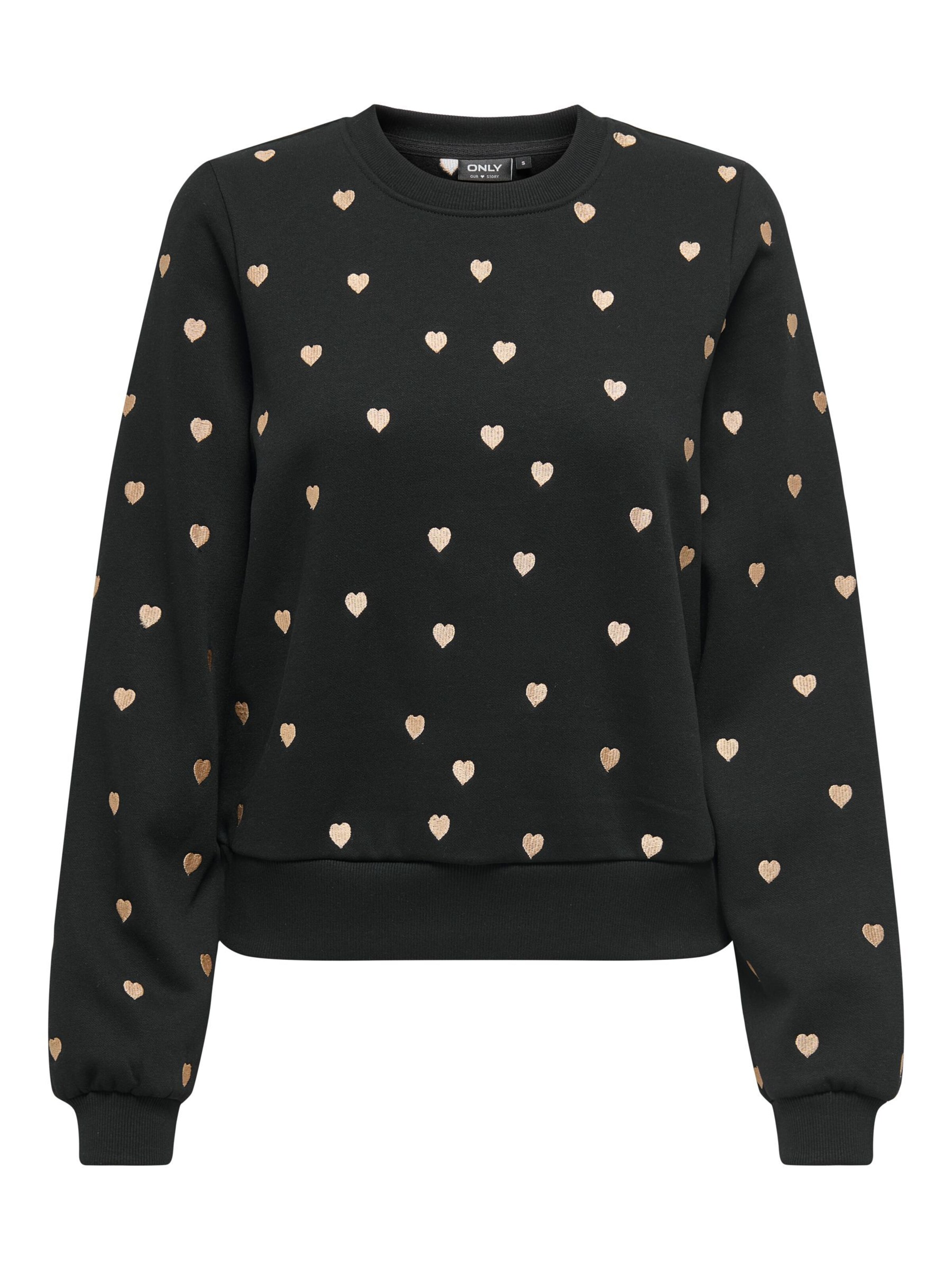 ONLY Sweatshirt 'ONLAtika' in Schwarz: Vorderseite