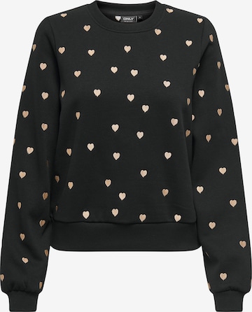 ONLY - Sudadera 'ONLAtika' en negro: frente