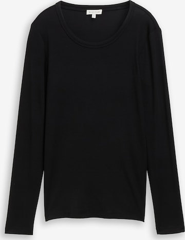 TOM TAILOR Shirt in Schwarz: Vorderseite