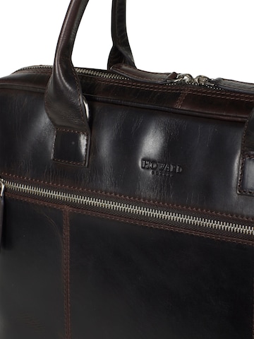 Borsa per laptop 'Laptop Bag Conrad Dark Brown' di Howard London in marrone