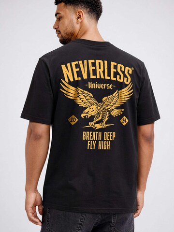 Neverless Shirt 'Fly High' in Black