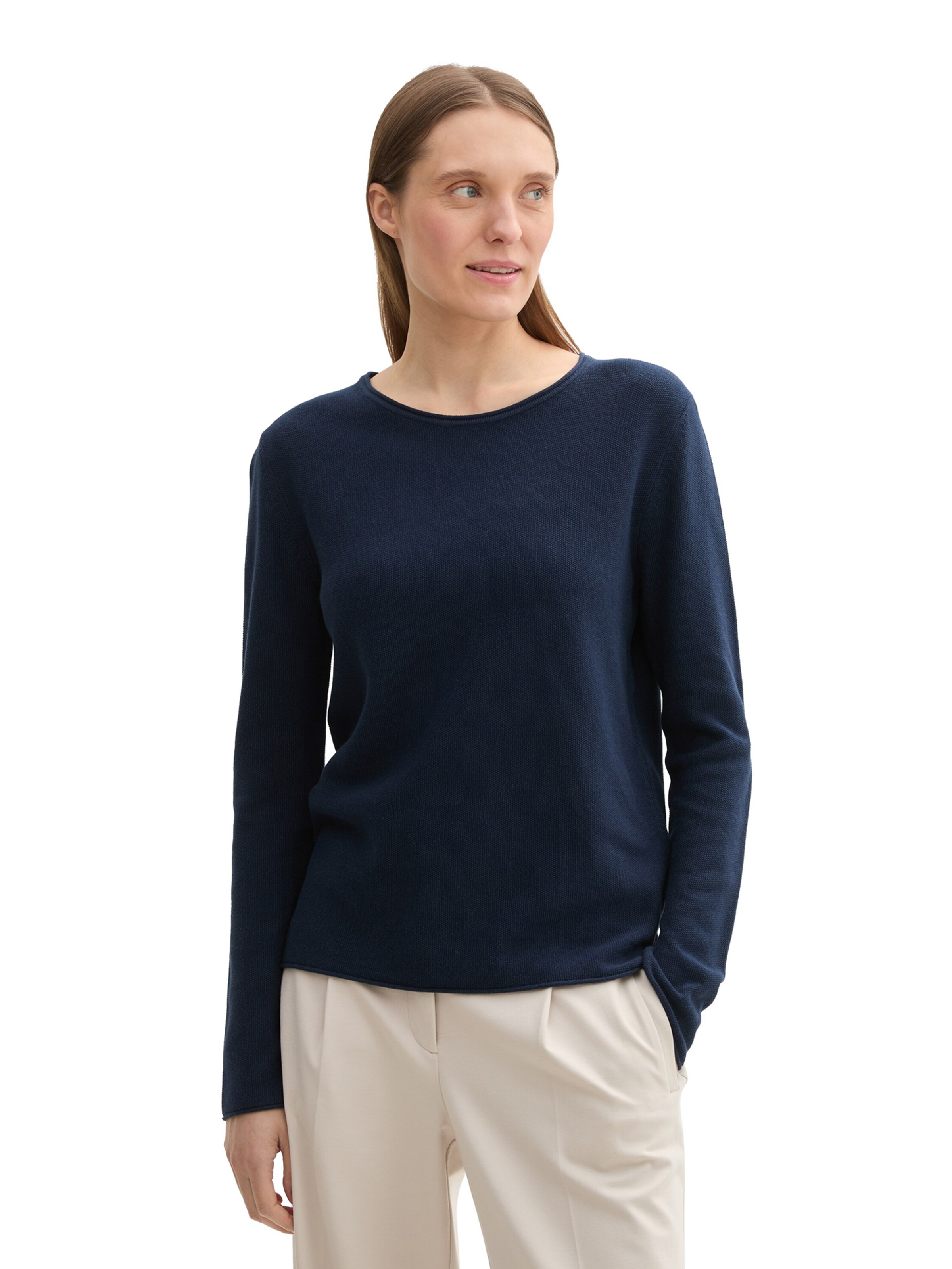 TOM TAILOR Sweater in Blue: front