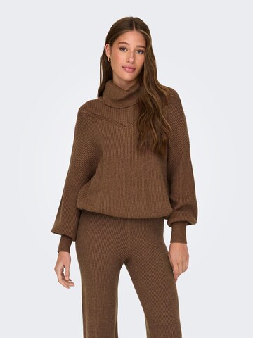 ONLY Sweater 'KATIA' in Brown