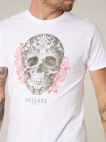 T-Shirt 'Calabera' Deeluxe en blanc