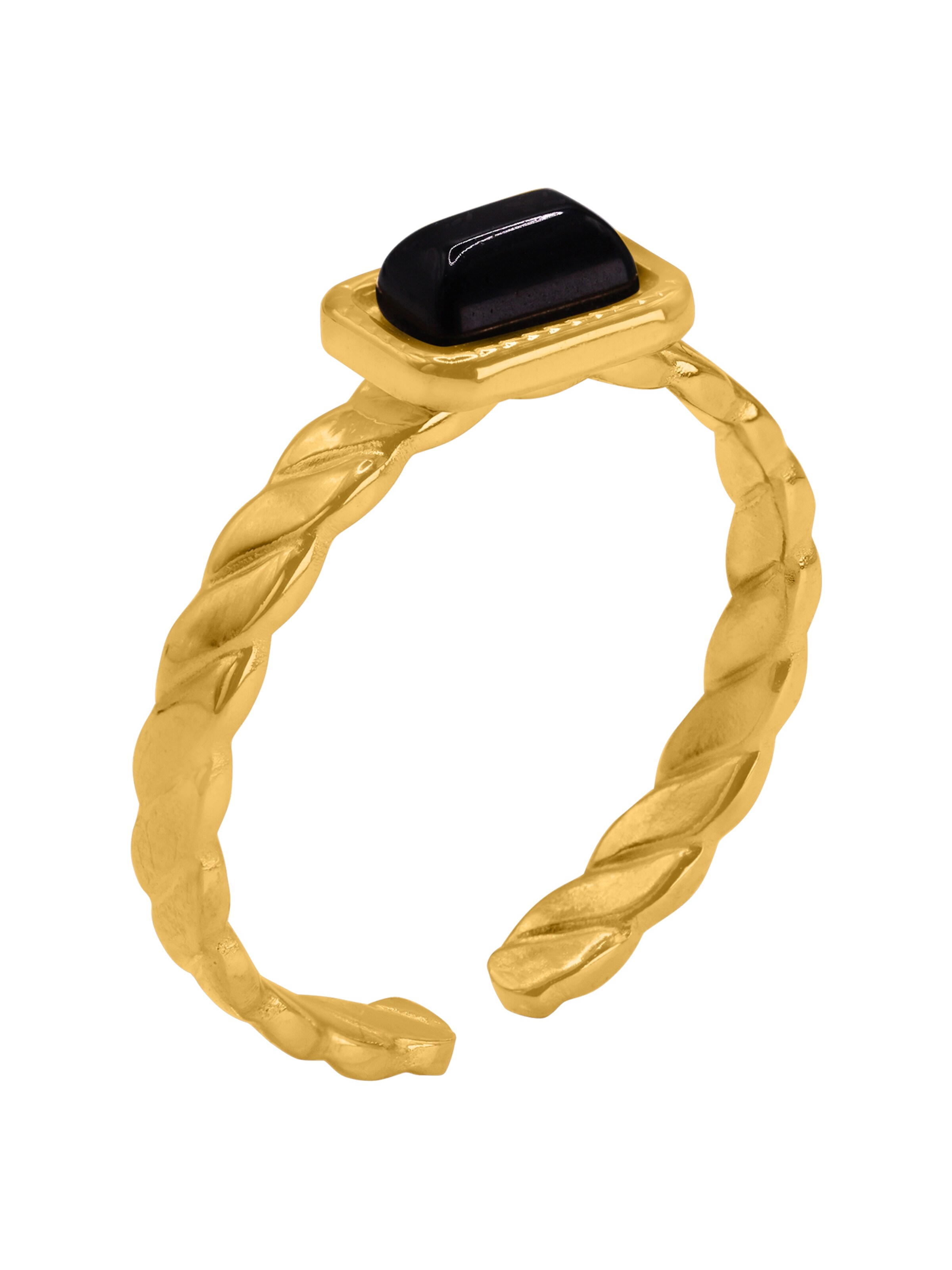 Heideman Bague 'Norba' en or / noir, Vue avec produit