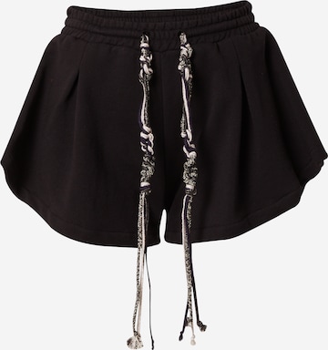 Dondup Regular Plissert bukse i svart: forside
