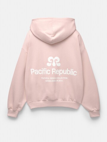Pull&Bear Суичър 'PACIFIC' в розово