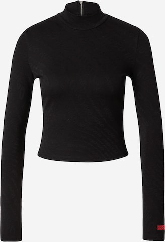 HUGO Shirt 'Dartemis' in Black: front