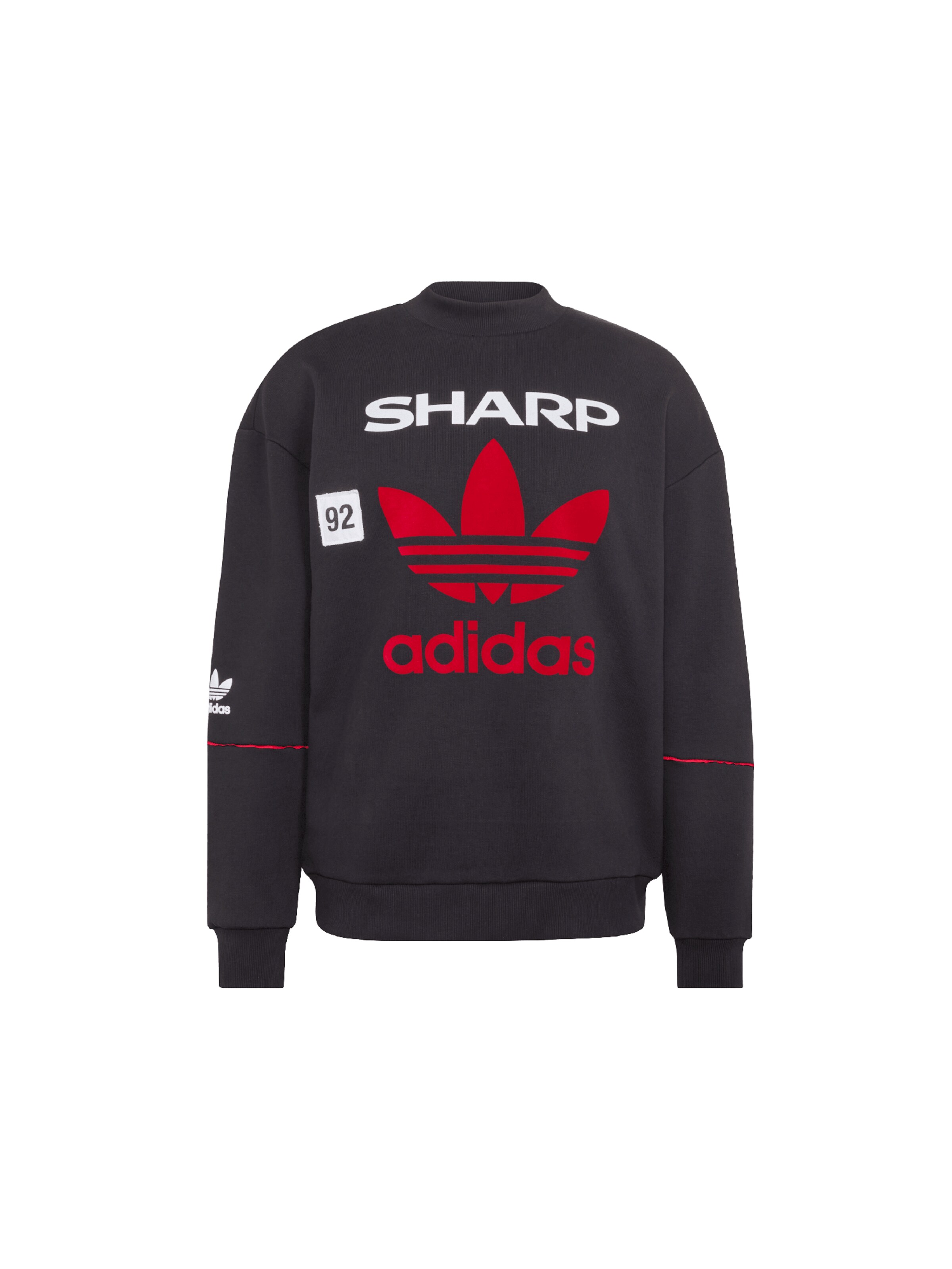 Sportinio tipo megztinis 'MUFC 90' iš ADIDAS PERFORMANCE, spalva – vyšninė spalva / juoda / balta, Prekių apžvalga