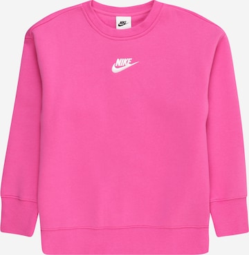 Nike SportswearSweater majica - roza boja: prednji dio