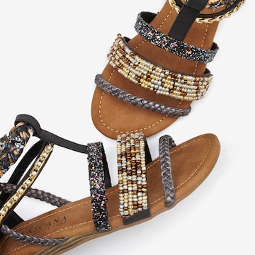 LASCANA Sandals in Black