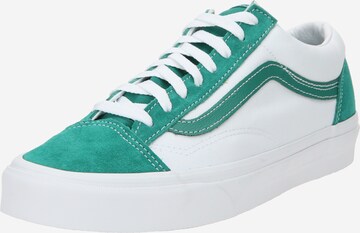 Baskets basses VANS en vert : devant