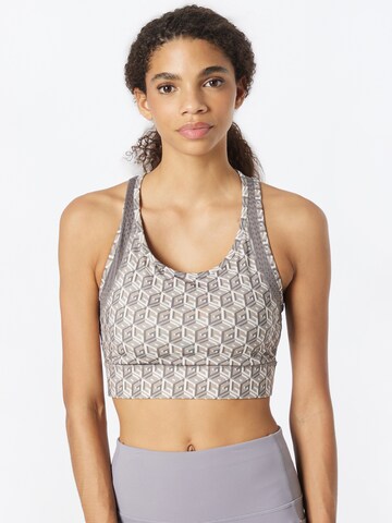 GUESS Bralette Sports Bra in Grey: front