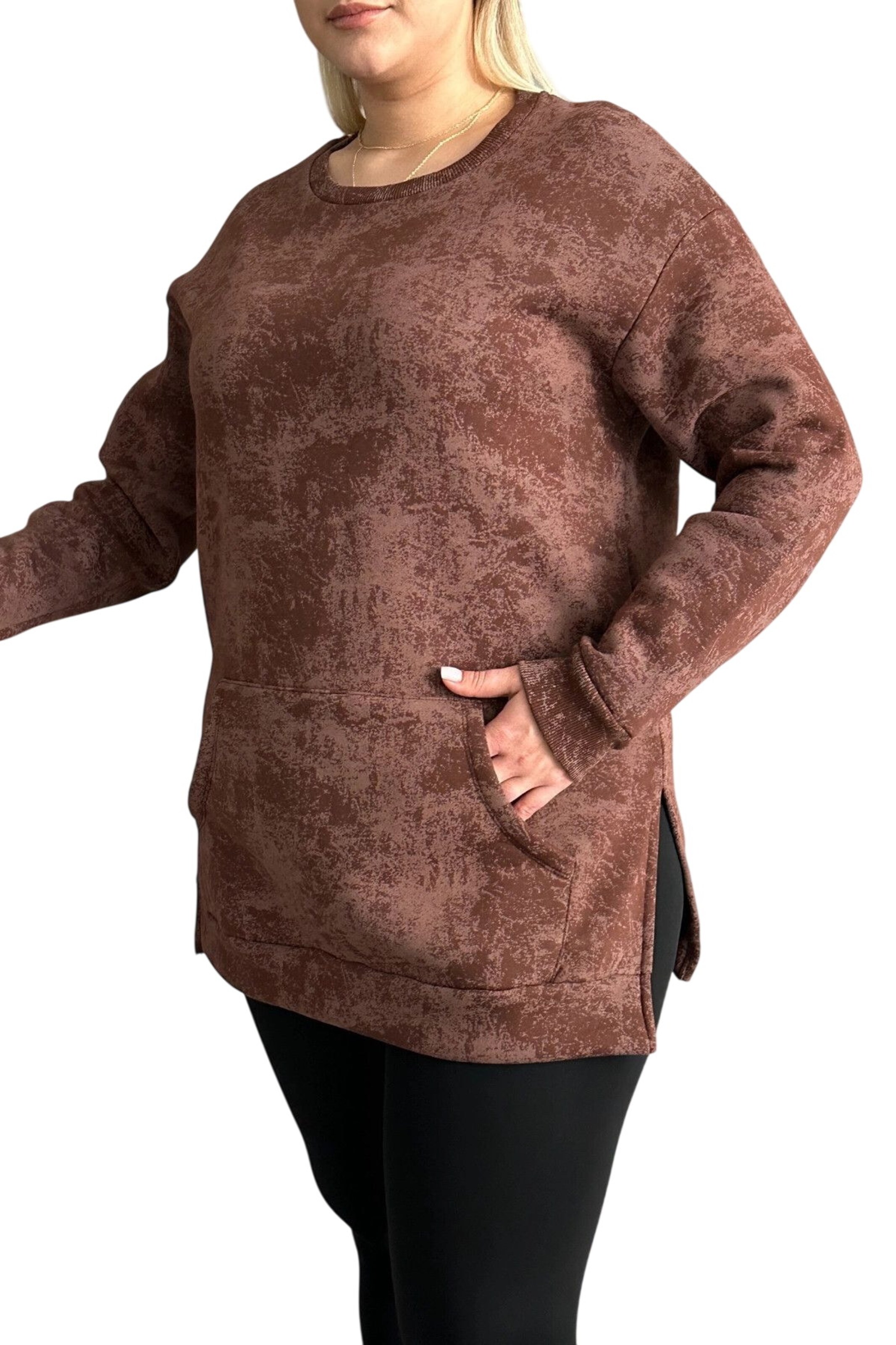 Stil Diva Sweatshirt in Bruin