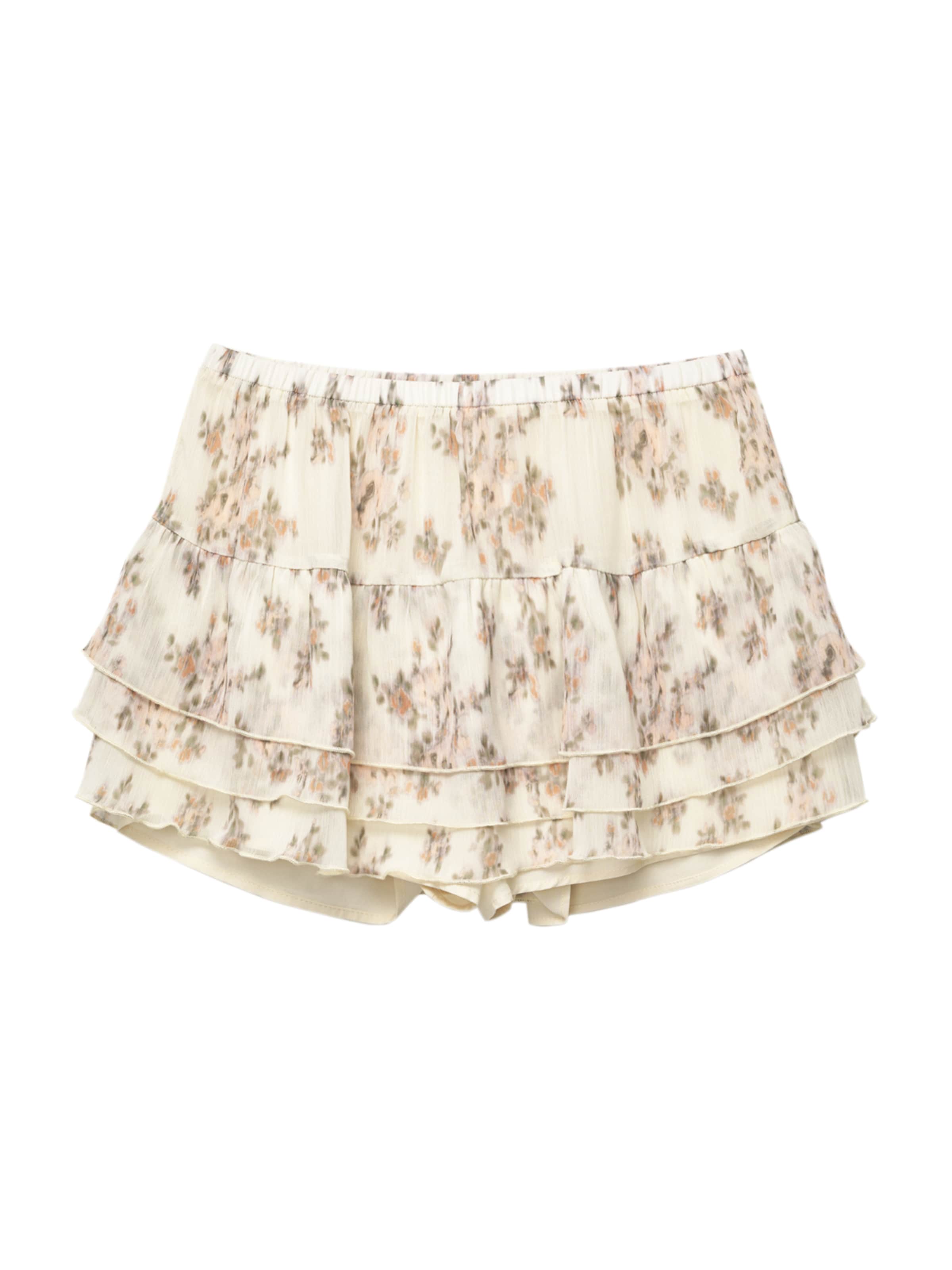 Pull&Bear Rok in Geel: voorkant