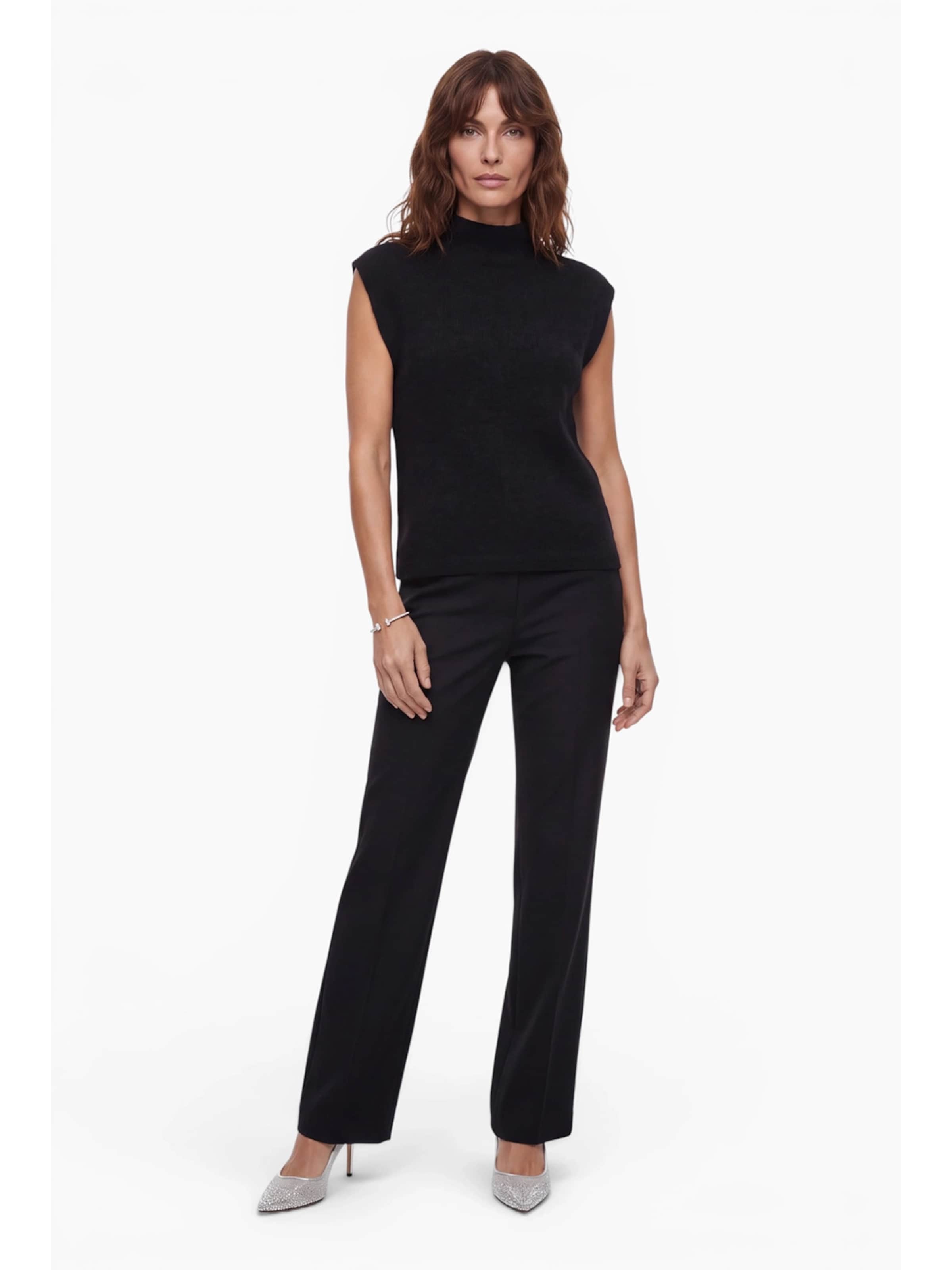 Anse Victorin Knitted top 'Lara' in Black