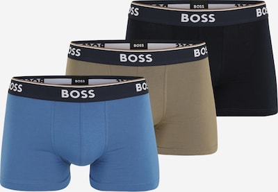 BOSS Bokserishortsit värissä tummabeige / safiiri / musta, Tuotenäkymä