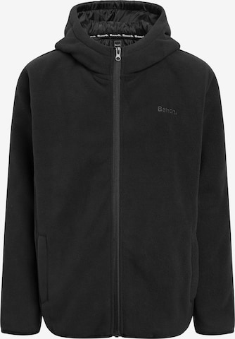 BENCH Fleece Jacket 'Draken' in Black: front