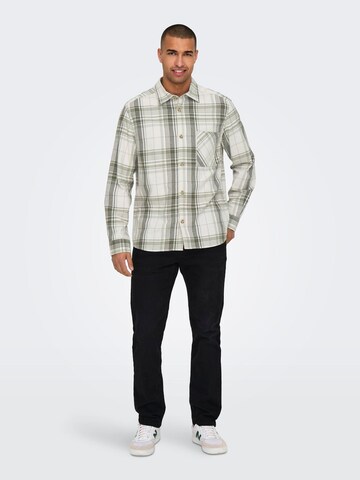 Only & Sons - Ajuste regular Camisa 'ONSMason' en verde