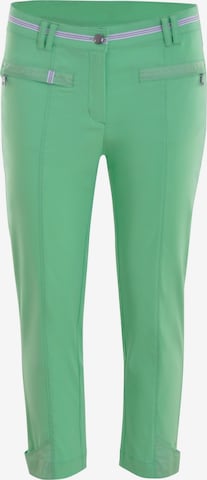 Navigazione Trousers with creases in Green: front