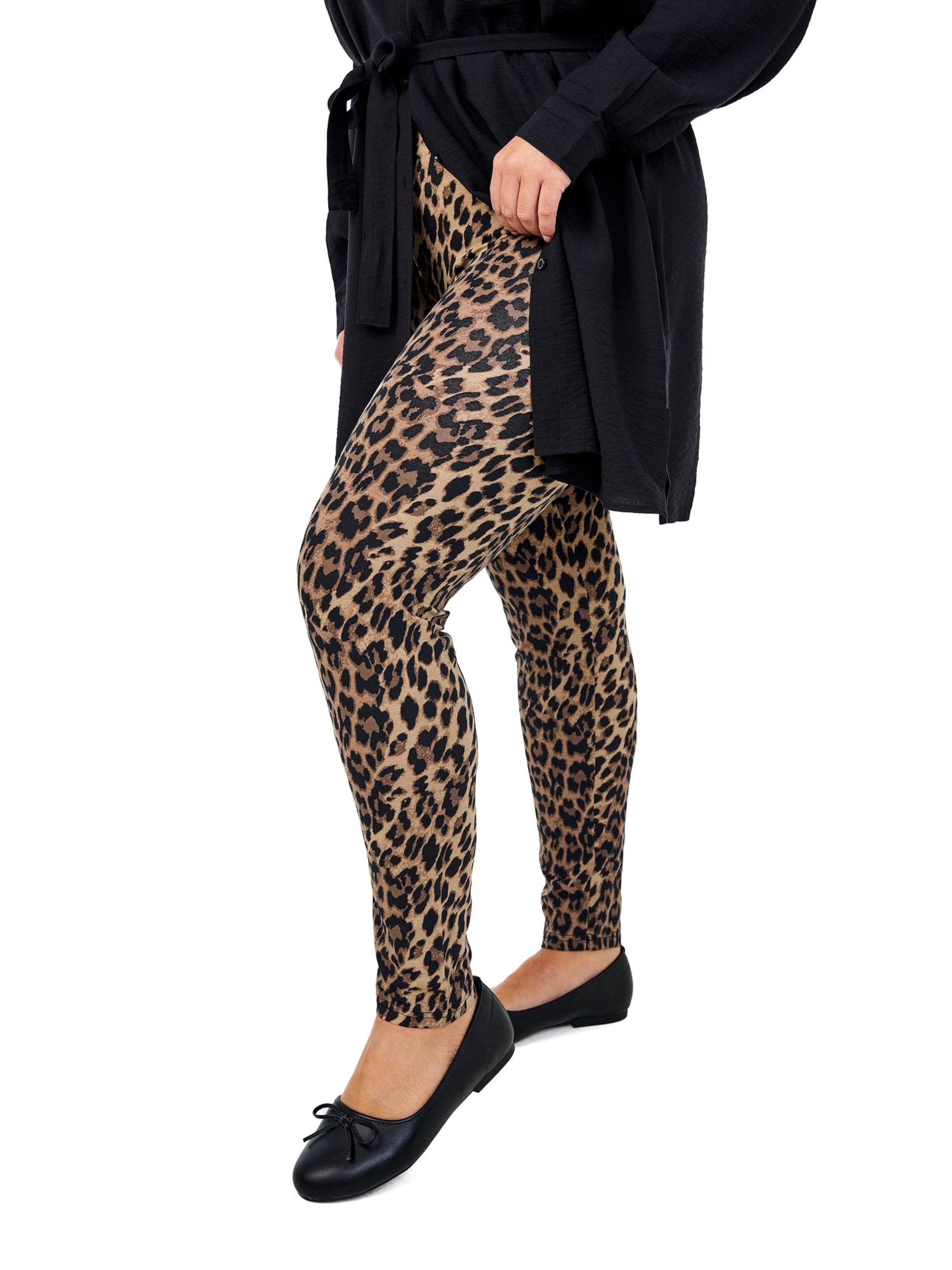 Zizzi Skinny Leggings i brun