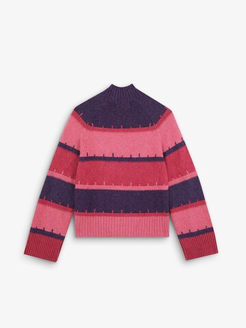 Scalpers Stripes Blocking Jumper ' ' in Lila