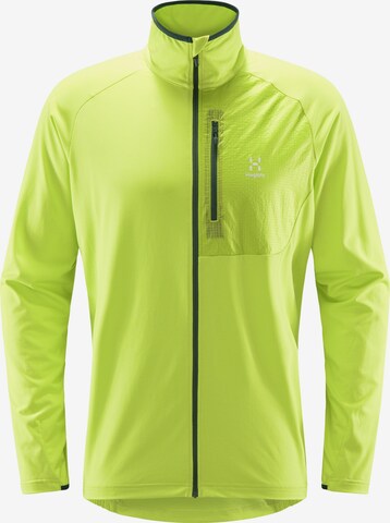 Haglöfs Athletic Fleece Jacket 'Mirre Mid' in Green: front