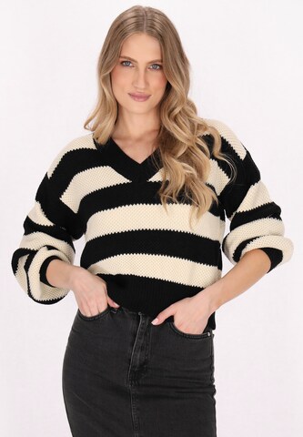 Pull-over DreiMaster Vintage en beige : devant