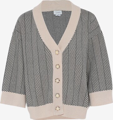 caneva Knit Cardigan in Beige: front