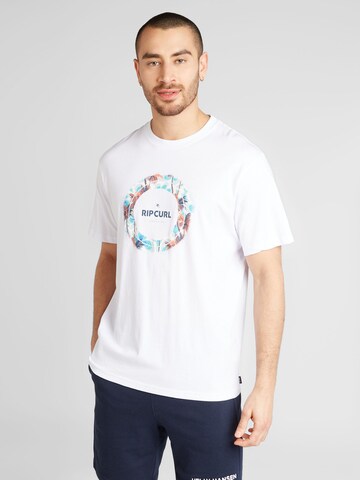 T-Shirt 'FILL ME UP' RIP CURL en blanc : devant