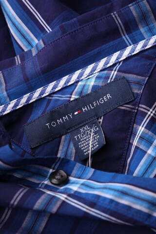 TOMMY HILFIGER Button Up Shirt in XXL in Blue