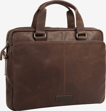 BODENSCHATZ Briefcase in Brown: front