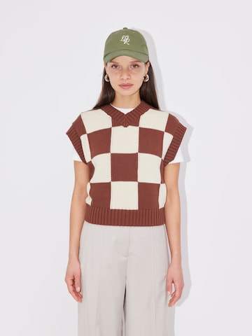 LeGer by Lena Gercke - Pullover 'Danai' em castanho: frente