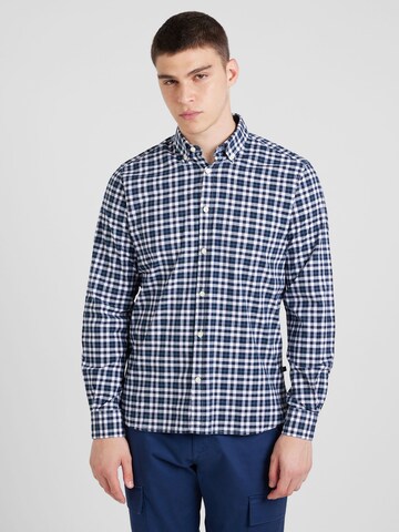 s.Oliver Regular fit Button Up Shirt in Blue: front
