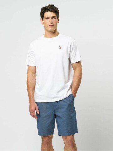 T-Shirt 'Nord' U.S. POLO ASSN. en blanc : devant