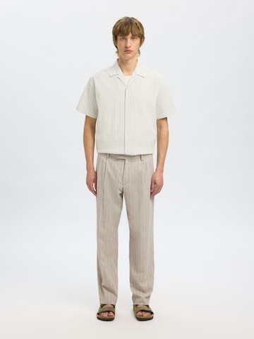 Loosefit Pantalon à pince SELECTED en beige