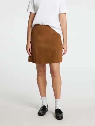 SELECTED FEMME Skirt in Beige: front