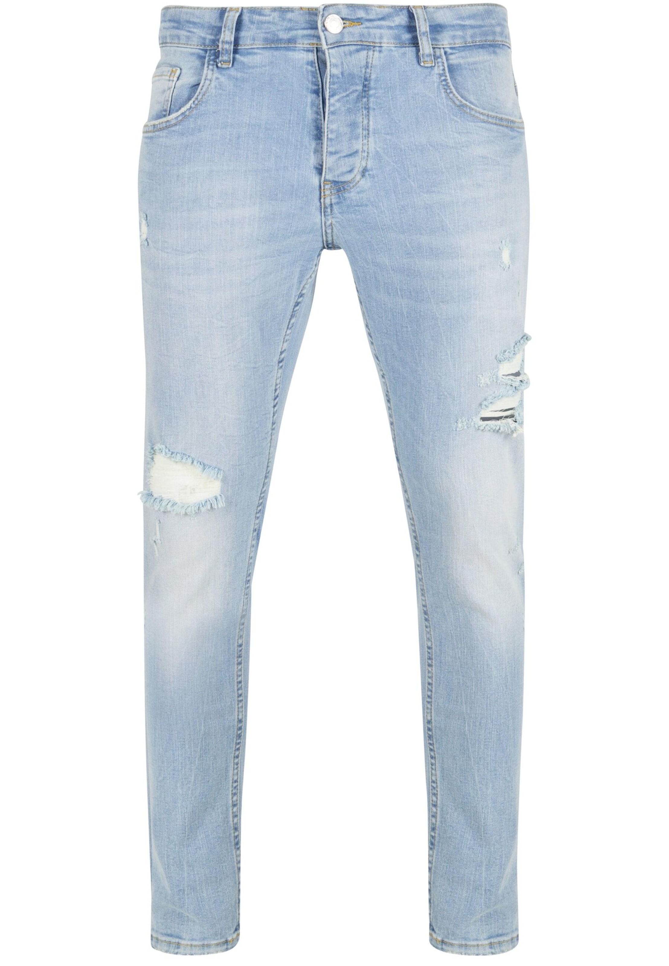 2Y Premium Slimfit Jeans in Blauw: voorkant