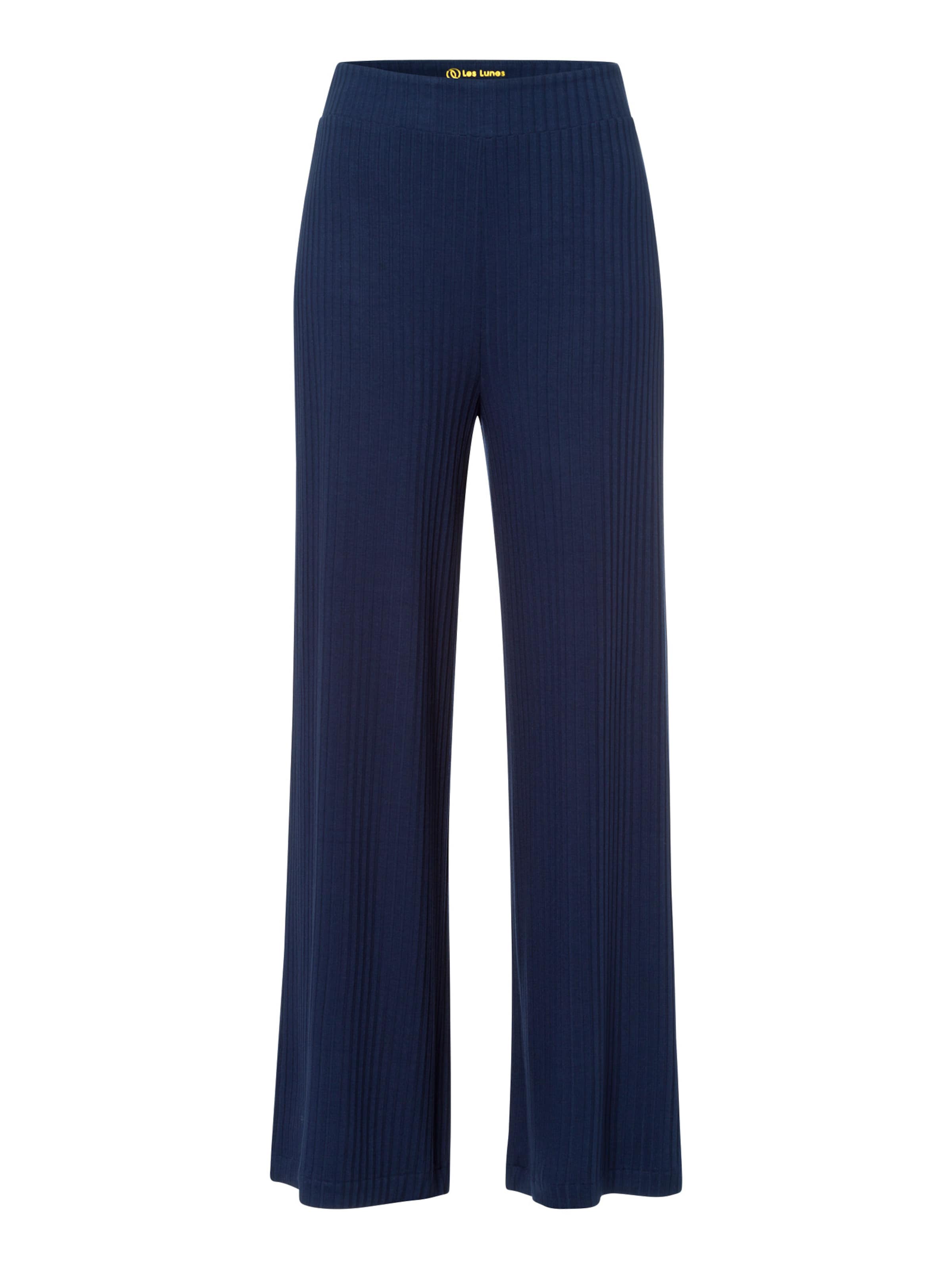 Pantalon 'Michelle' Les Lunes en bleu : devant