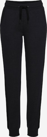 BENCH Tapered Pajama Pants in Black: front